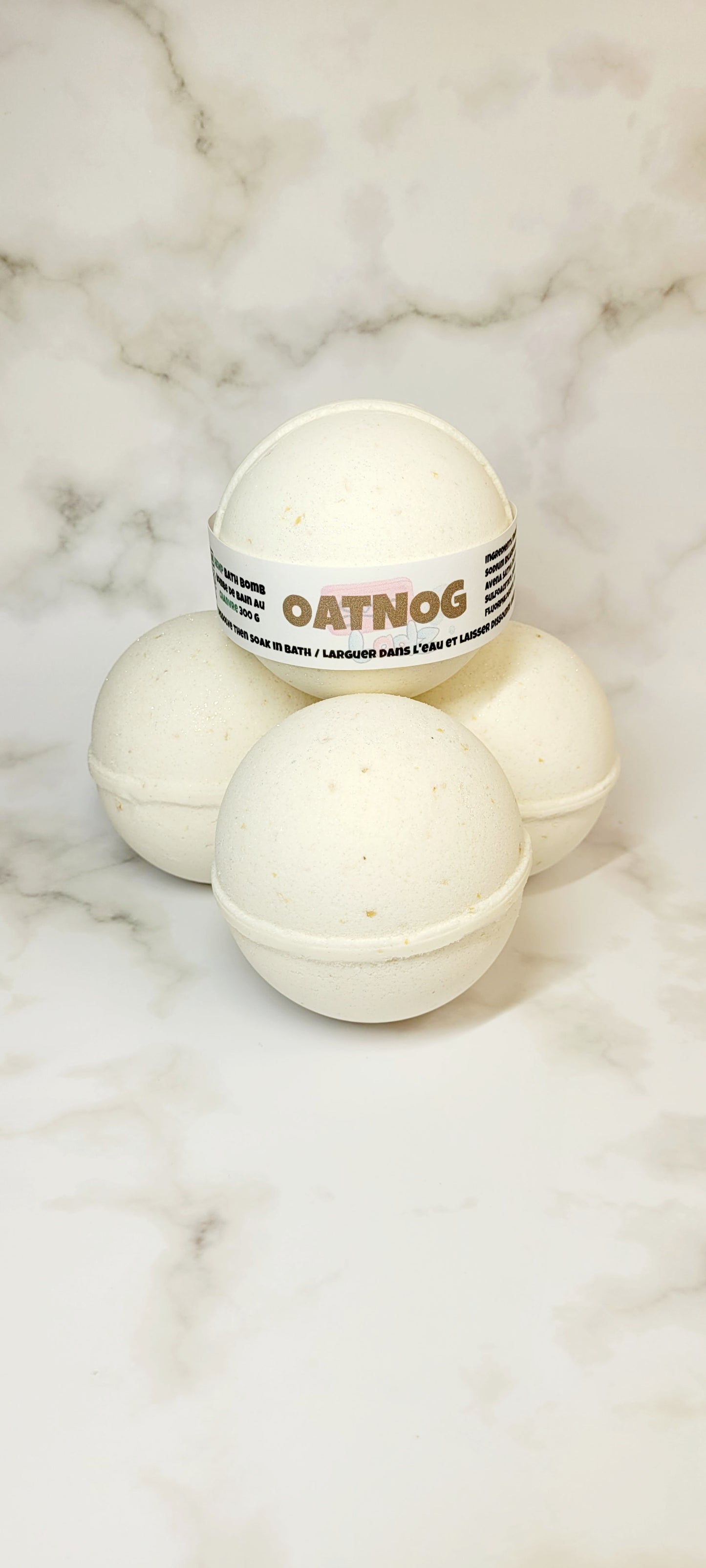 OatNog Hemp Based Bath Bomb