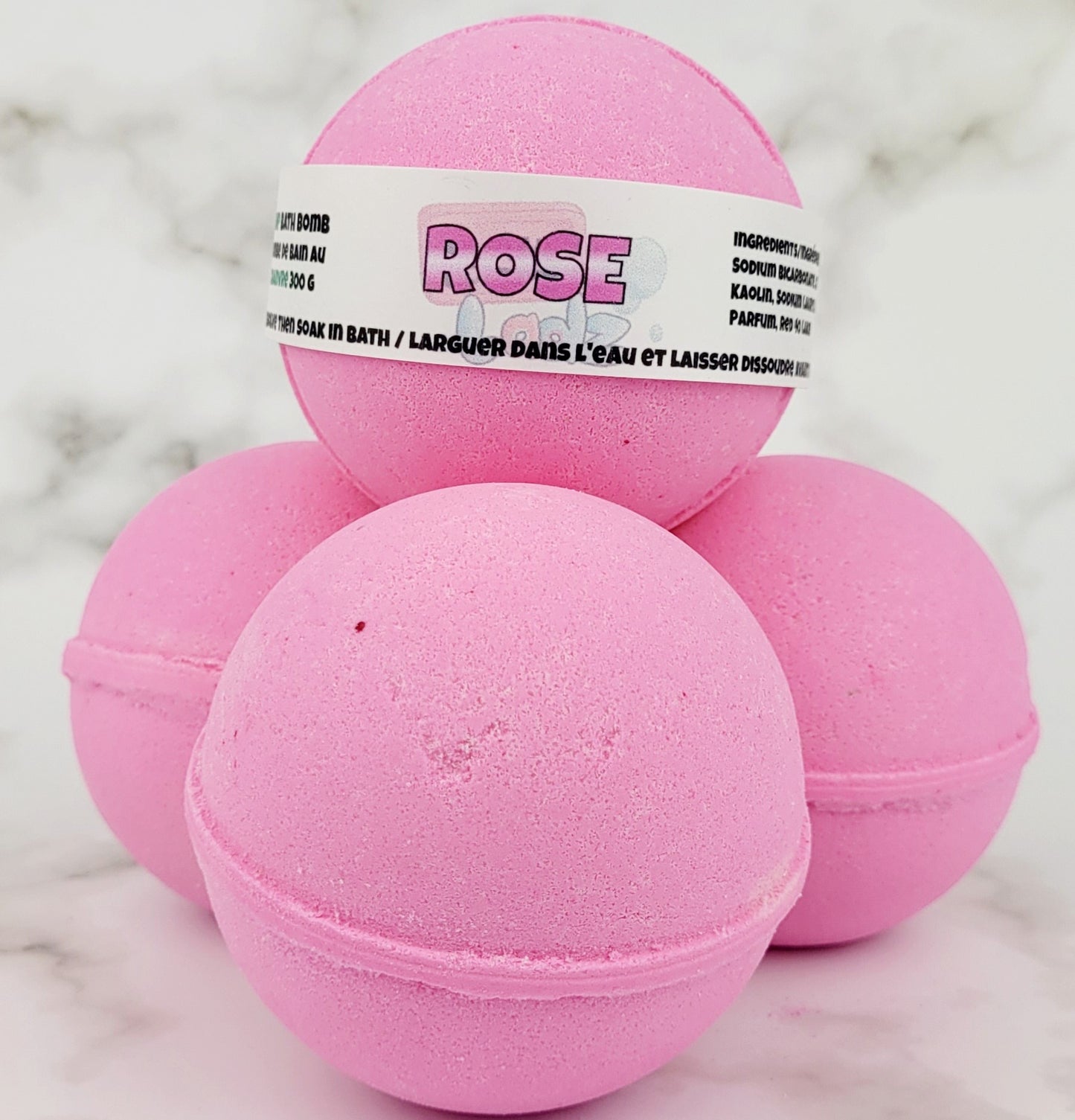 Rose Hemp Based Bath Bomb
