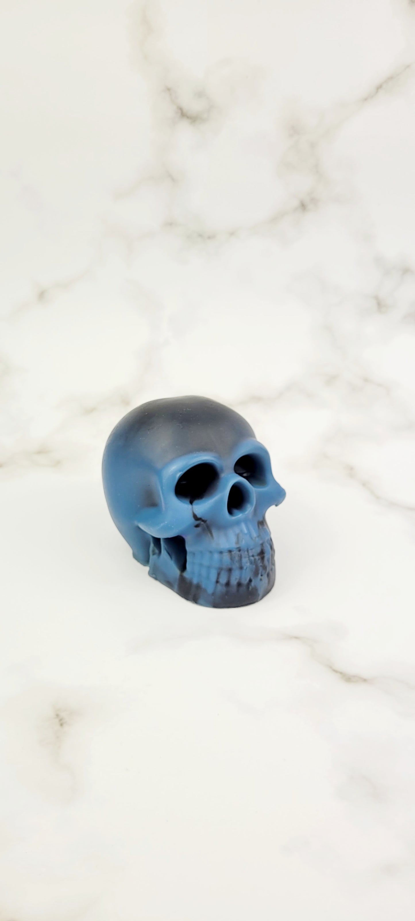 Blue Raspberry Skull Hemp Soap