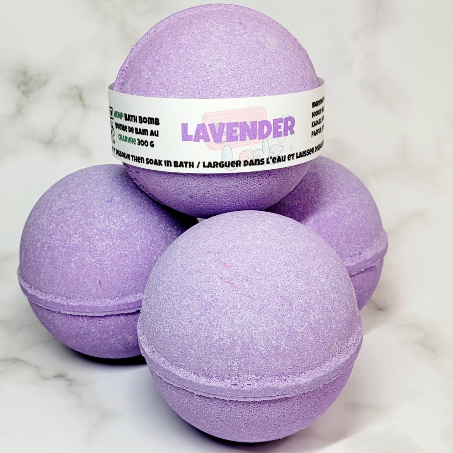 Lavender Hemp Based Bath Bomb